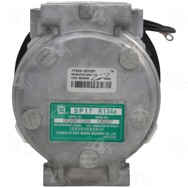 Four Seasons Remanufactured A C Compressor With Clutch 77333