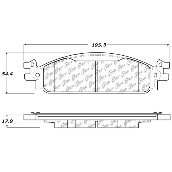 Centric Premium Ceramic Front Disc Brake Pads 301.15080