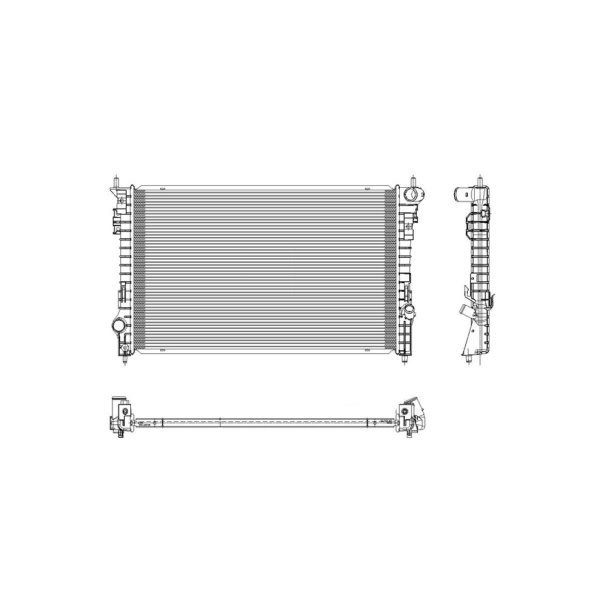 TYC Engine Coolant Radiator 2936