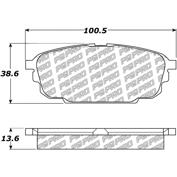 Centric Posi Quiet Pro™ Ceramic Rear Disc Brake Pads 500.08920