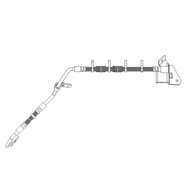 Centric Front Driver Side Brake Hose 150.58016