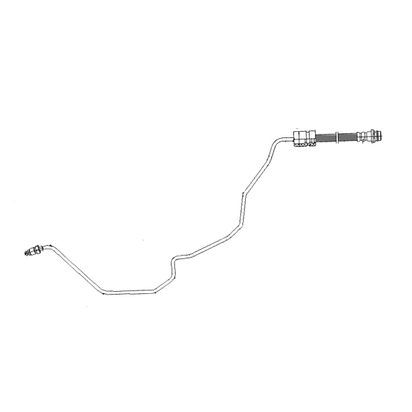 Centric Rear Driver Side Upper Brake Hose 150.39330