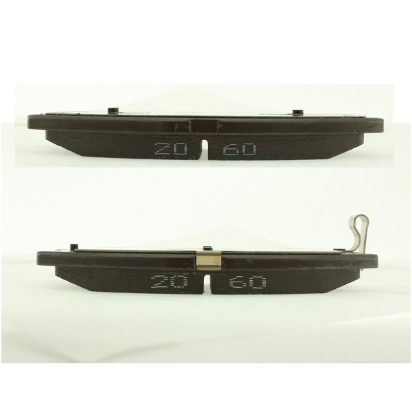 Centric Posi Quiet™ Semi-Metallic Front Disc Brake Pads 104.16780