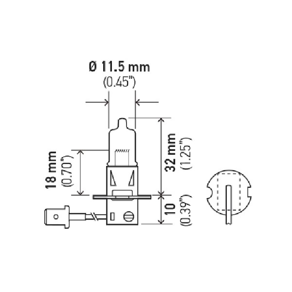 Hella H3 Design Series Halogen Light Bulb H71071312