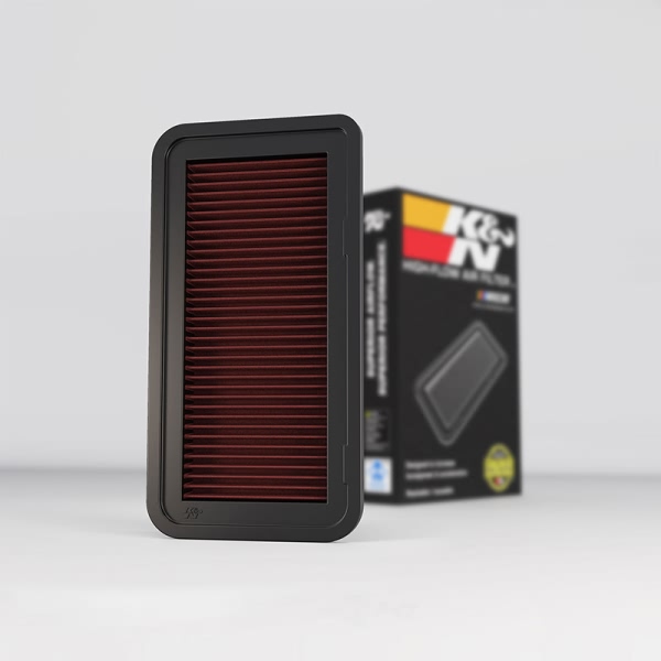 K&N 33 Series Panel Red Air Filter (12.5" L x 9.875" W x 1.625" H) 33-2135