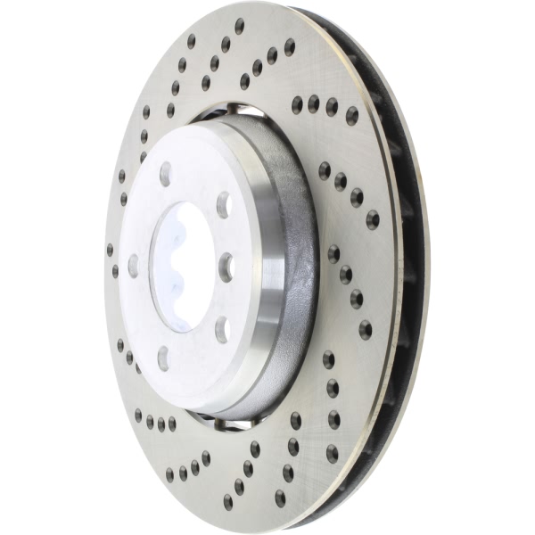 Centric SportStop Drilled 1-Piece Front Passenger Side Brake Rotor 128.34169
