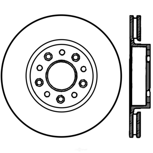 Centric GCX Rotor With Partial Coating 320.61080