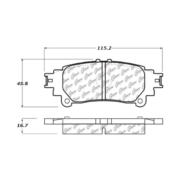 Centric Premium™ Ceramic Brake Pads With Shims And Hardware 301.13911