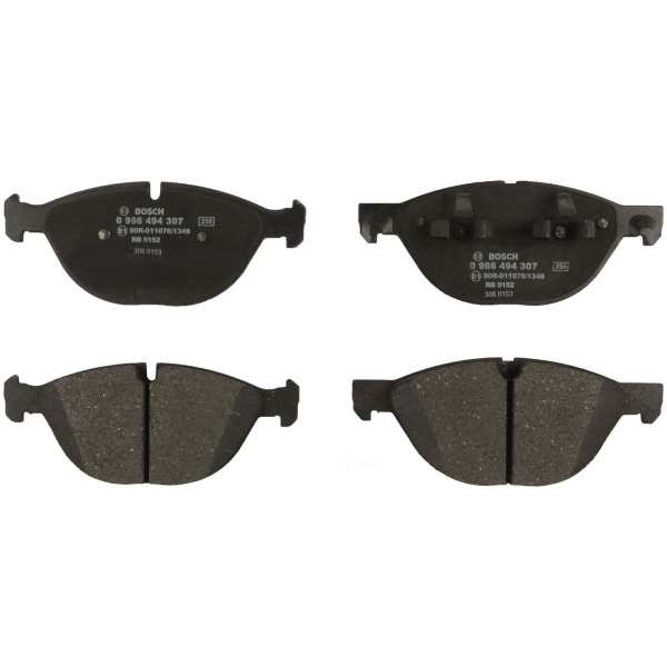 Bosch EuroLine™ Semi-Metallic Front Disc Brake Pads 0986494307