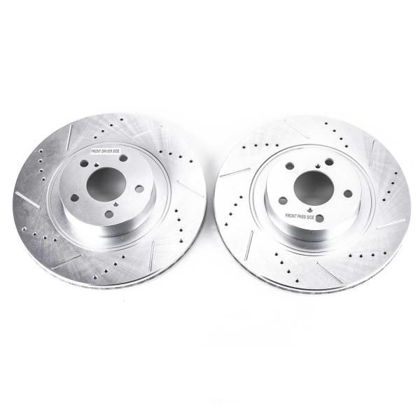 Power Stop PowerStop Evolution Performance Drilled, Slotted& Plated Brake Rotor Pair JBR1165XPR