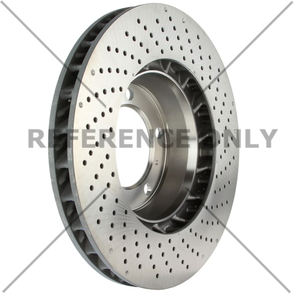 Centric SportStop Drilled 1-Piece Front Driver Side Brake Rotor 128.37038