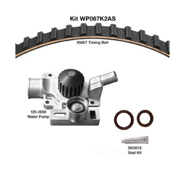 Dayco Timing Belt Kit With Water Pump WP067K2AS