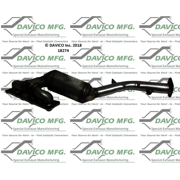 Davico Exhaust Manifold with Integrated Catalytic Converter 18274