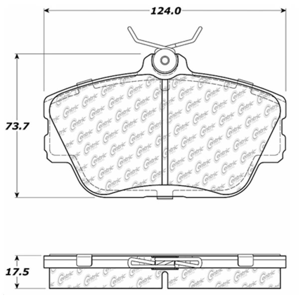 Centric Premium Ceramic Front Disc Brake Pads 301.05980