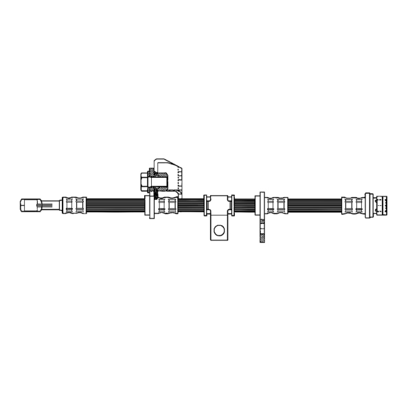 Centric Front Driver Side Brake Hose 150.40045