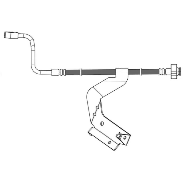 Centric Front Driver Side Brake Hose 150.65216