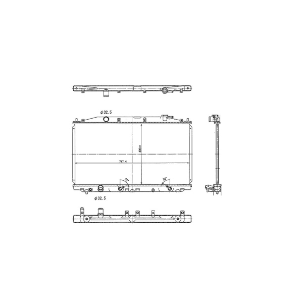 TYC Engine Coolant Radiator 2990