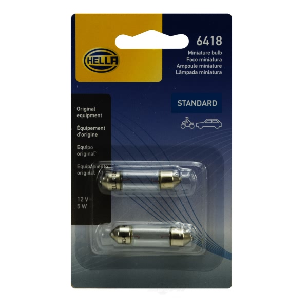 Hella 6418Tb Standard Series Incandescent Miniature Light Bulb 6418TB