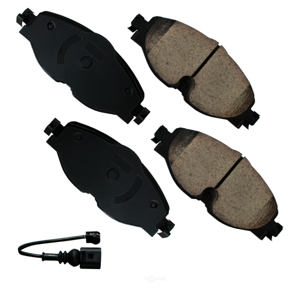 Akebono EURO™ Ultra-Premium Ceramic Front Disc Brake Pads EUR1760