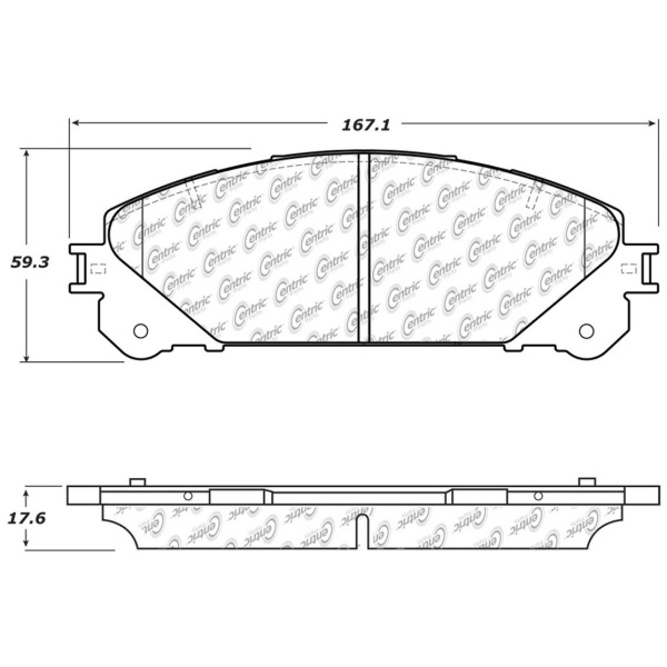 Centric Posi Quiet™ Ceramic Front Disc Brake Pads 105.13240