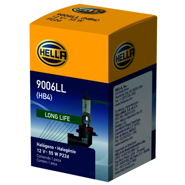 Hella 9006Ll Long Life Series Halogen Light Bulb 9006LL