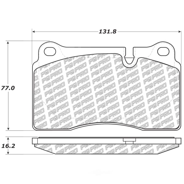 Centric Posi Quiet Pro™ Semi-Metallic Front Disc Brake Pads 500.12630