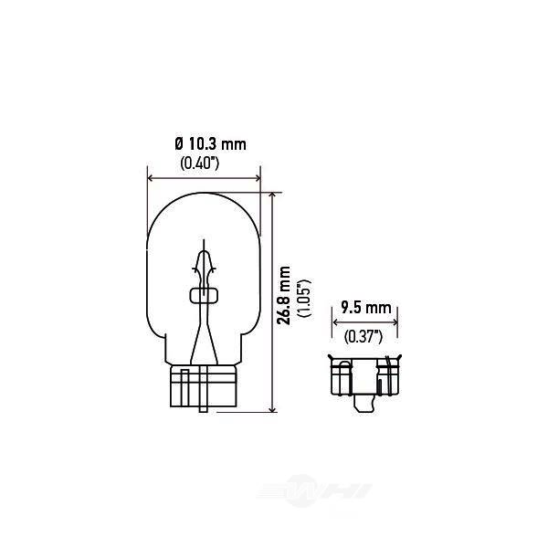 Hella 168Tb Standard Series Incandescent Miniature Light Bulb 168TB