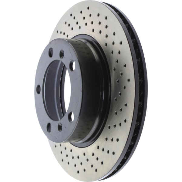 Centric SportStop Drilled 1-Piece Front Passenger Side Brake Rotor 128.37045