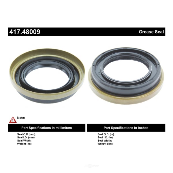 Centric Premium™ Front Inner Wheel Seal 417.48009