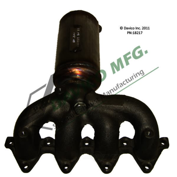 Davico Exhaust Manifold with Integrated Catalytic Converter 18217