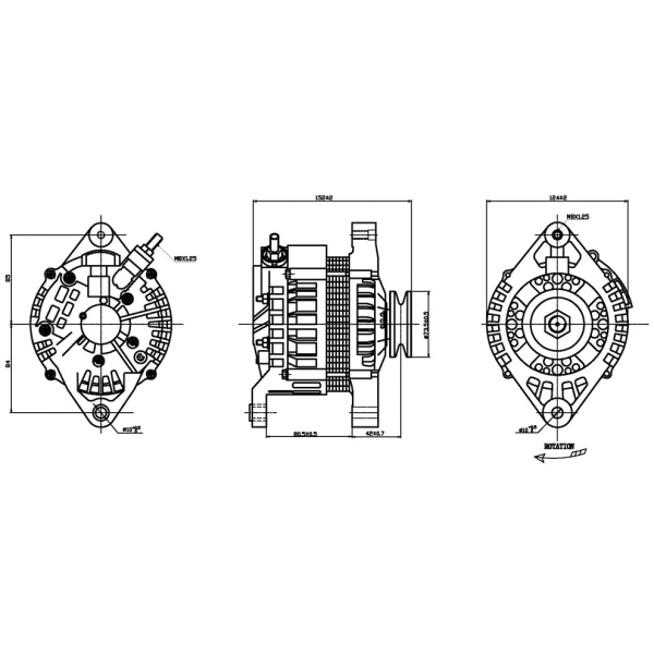 TYC Alternator 2-13778