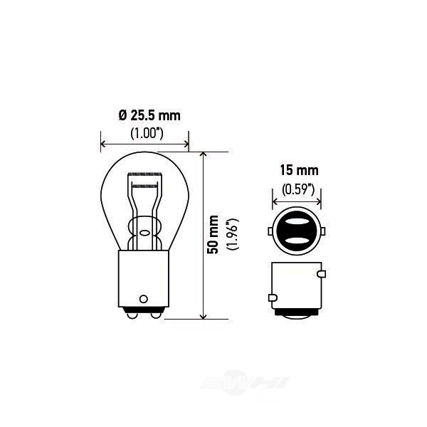 Hella 1157 Standard Series Incandescent Miniature Light Bulb 1157