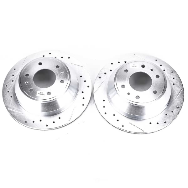 Power Stop PowerStop Evolution Performance Drilled, Slotted& Plated Brake Rotor Pair AR8647XPR