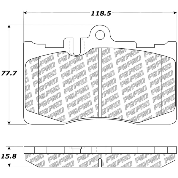 Centric Posi Quiet Pro™ Ceramic Front Disc Brake Pads 500.08700