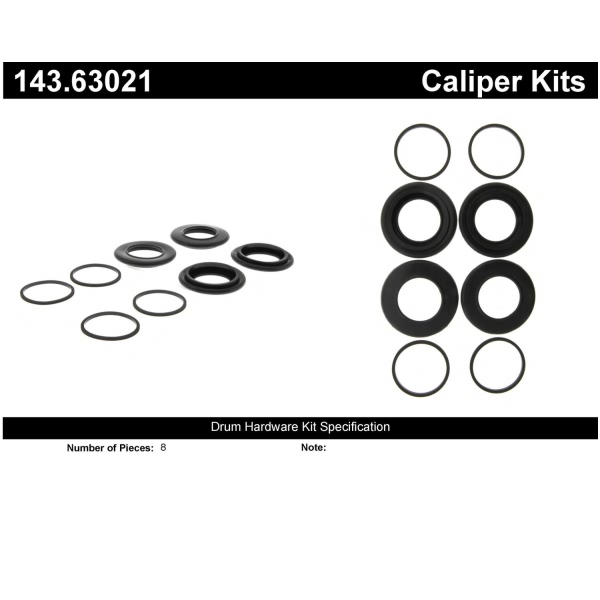 Centric Front Disc Brake Caliper Repair Kit 143.63021