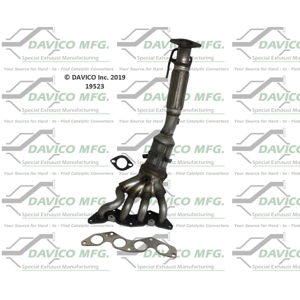 Davico Exhaust Manifold with Integrated Catalytic Converter 19523