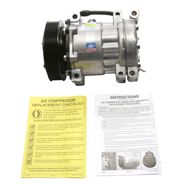 Delphi A C Compressor With Clutch CS20143