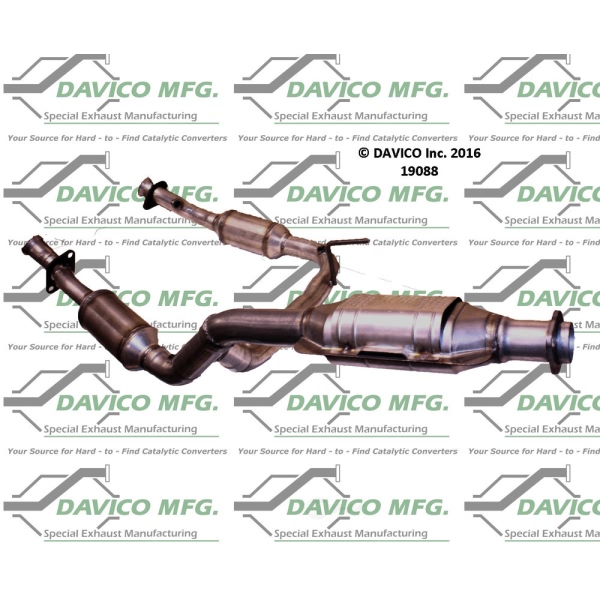 Davico Direct Fit Catalytic Converter and Pipe Assembly 19088