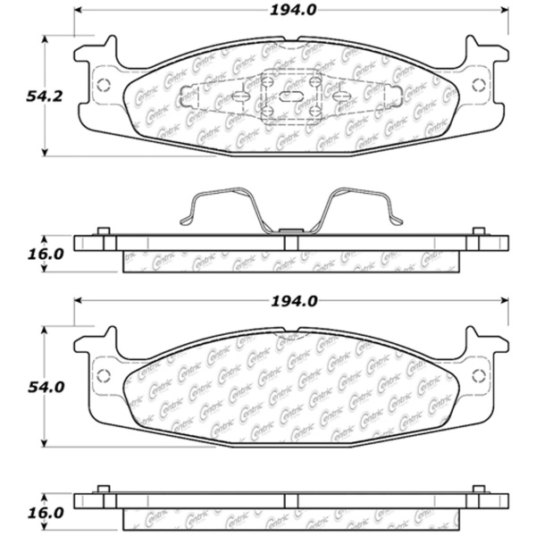 Centric Posi Quiet™ Ceramic Front Disc Brake Pads 105.06320