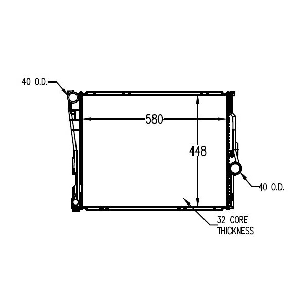 TYC Engine Coolant Radiator 2636