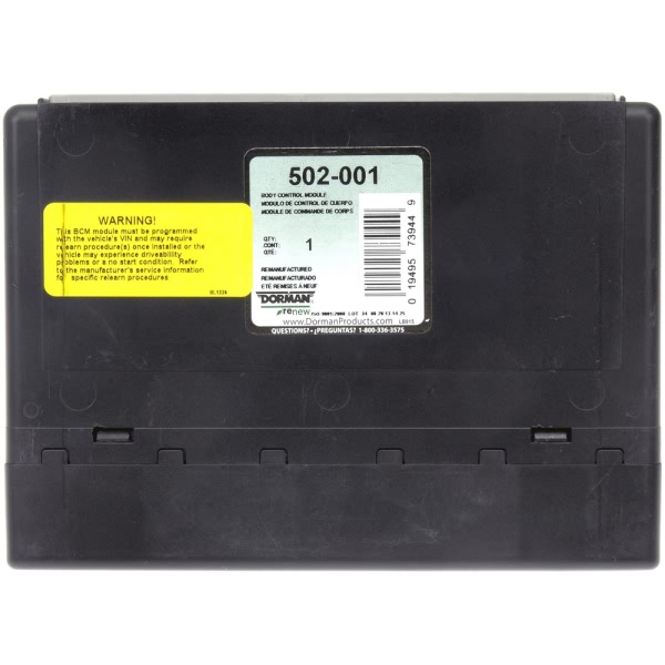 Dorman Body Control Module 502-001