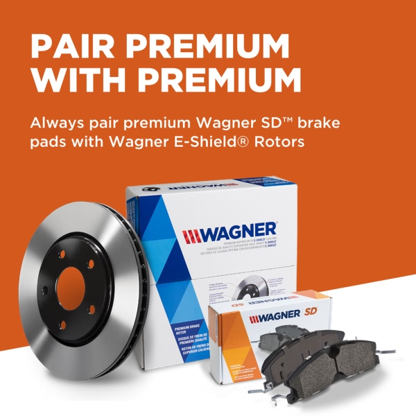 Wagner Severeduty Semi Metallic Front Disc Brake Pads SX1092