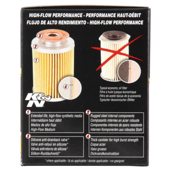 K&N Performance Gold™ Wrench-Off Oil Filter HP-1001