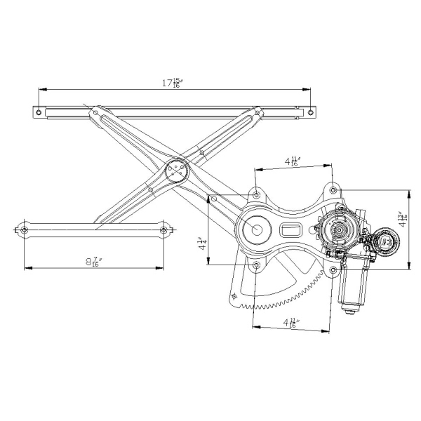 TYC TYC Power Window Motor and Regulator Assembly 660207