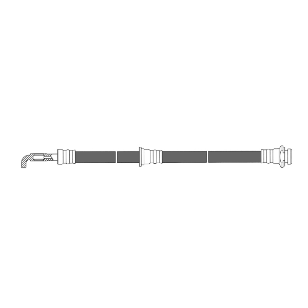 Centric Front Passenger Side Brake Hose 150.44058