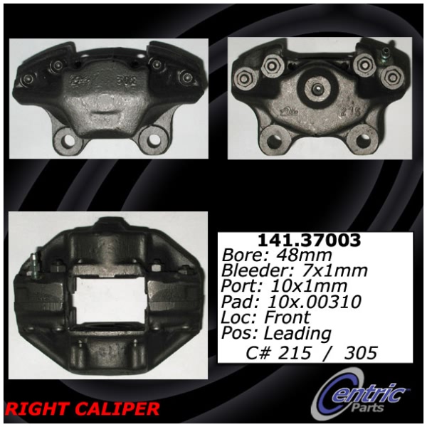 Centric Semi-Loaded Brake Caliper 141.37003
