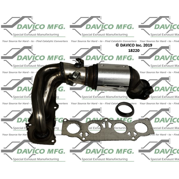 Davico Exhaust Manifold with Integrated Catalytic Converter 18220