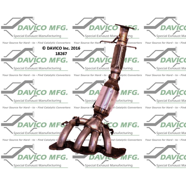 Davico Exhaust Manifold with Integrated Catalytic Converter 18267