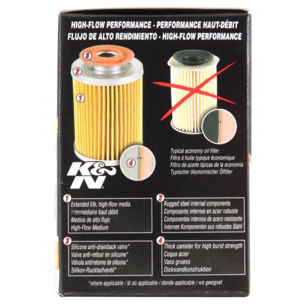 K&N Performance Gold™ Wrench-Off Oil Filter HP-1010