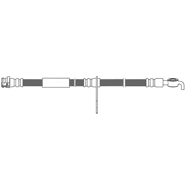 Centric Front Driver Side Brake Hose 150.61136